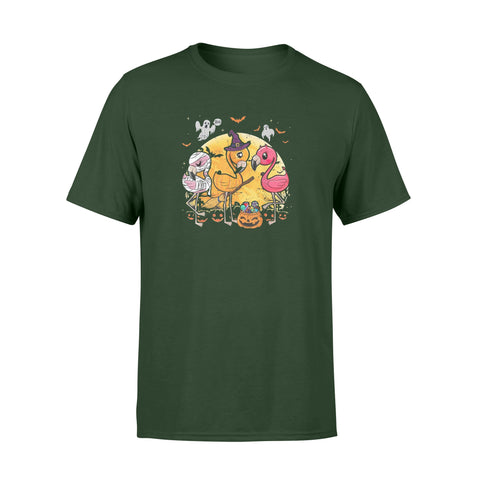 Image of Flamingo Lover Funny Pumpkin Halloween Party - Standard T-shirt