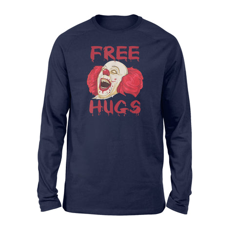 Image of Free Hugs Evil Killer Scary Clown Halloween - Standard Long Sleeve