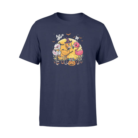 Image of Flamingo Lover Funny Pumpkin Halloween Party - Standard T-shirt