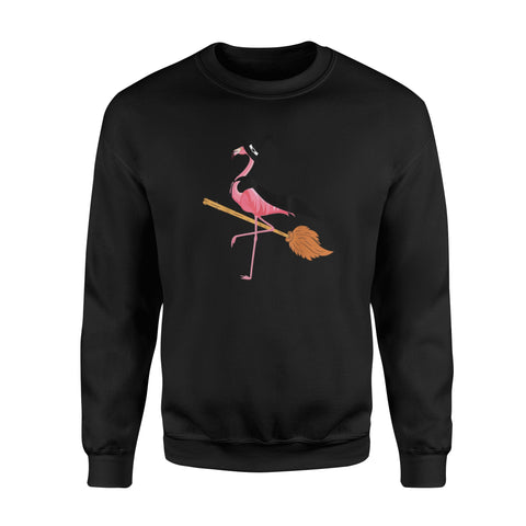 Image of Flamingo Witch Easy Halloween Costume - Standard Fleece Sweatshirt