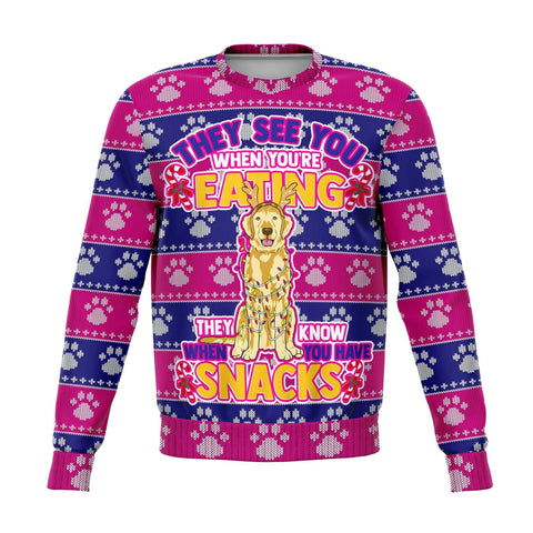 Image of Snacks German Shephard Ugly Sweater