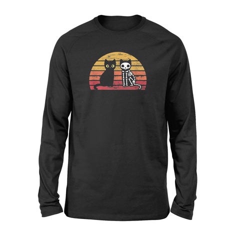 Image of Retro Vintage Funny Cats Halloween Costume - Standard Long Sleeve