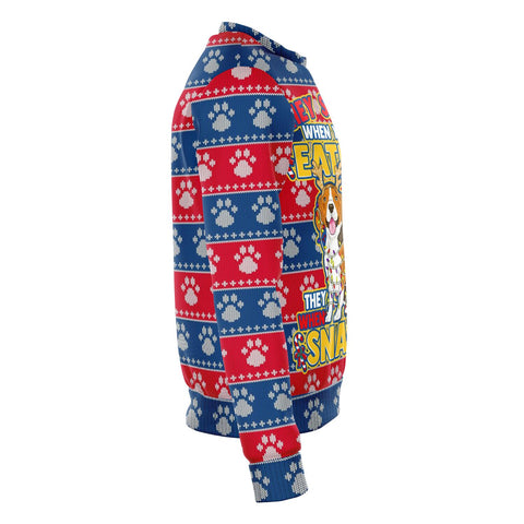 Image of Funny Eat Snack Ugly Christmas Sweater