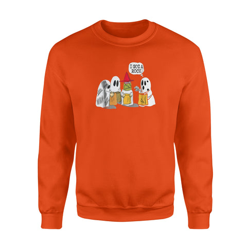 Image of I Got A Rock Funny Trick Or Treat Halloween - Standard Fleece Sweatshirt