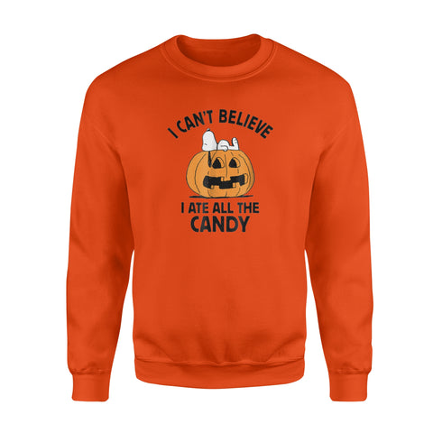 Image of Peanuts Halloween Snoopy All The Candy - Standard Fleece Sweatshirt