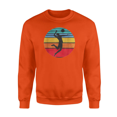 Image of Beach Volleyball Retro Vintage Player Coach - Standard Fleece Sweatshirt