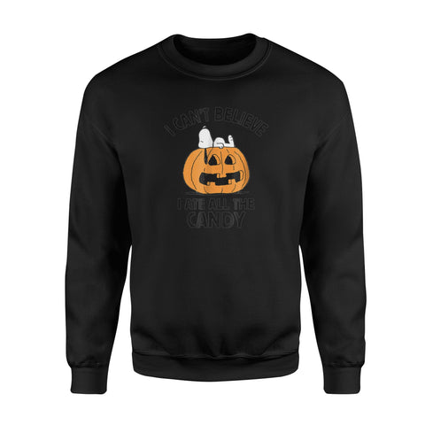Image of Peanuts Halloween Snoopy All The Candy - Standard Fleece Sweatshirt