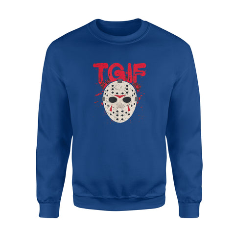 Image of TGIF Thank God Its Friday Halloween Scary - Standard Fleece Sweatshirt
