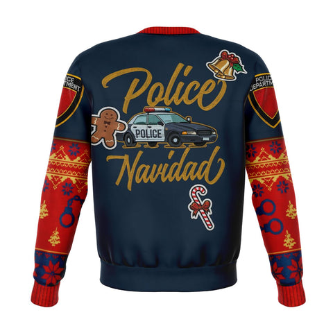 Image of Police Navidad Ugly Christmas Sweatshirt