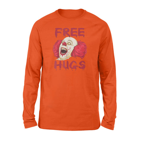 Image of Free Hugs Evil Killer Scary Clown Halloween - Standard Long Sleeve