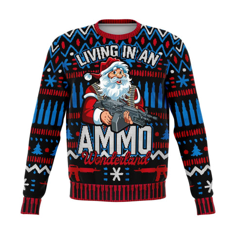 Image of Living In an Ammo Ugly Christmas Sweatshirt