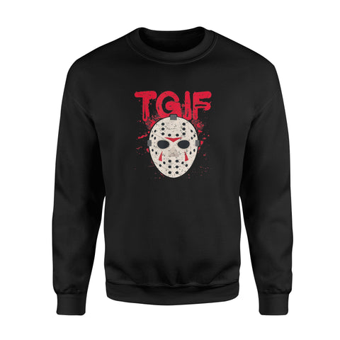 Image of TGIF Thank God Its Friday Halloween Scary - Standard Fleece Sweatshirt