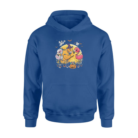Image of Flamingo Lover Funny Pumpkin Halloween Party - Standard Hoodie