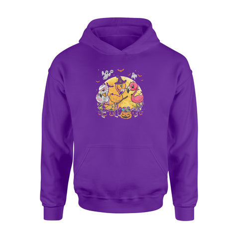 Image of Flamingo Lover Funny Pumpkin Halloween Party - Standard Hoodie