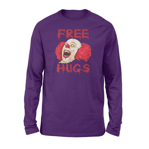 Image of Free Hugs Evil Killer Scary Clown Halloween - Standard Long Sleeve