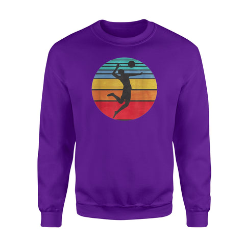 Image of Beach Volleyball Retro Vintage Player Coach - Standard Fleece Sweatshirt