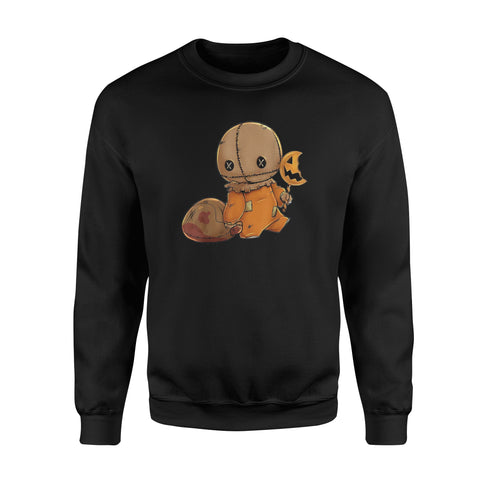 Image of Trick r Treat Funny Cute Sam Halloween - Standard Fleece Sweatshirt