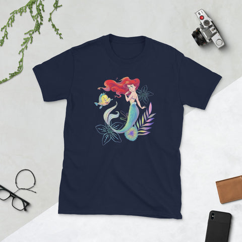 Image of Mermaid Princess Birthday Gift Short-Sleeve Unisex T-Shirt