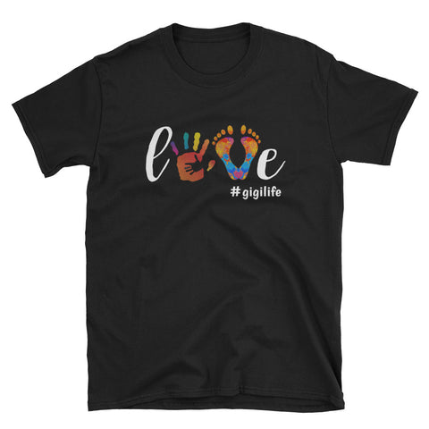 Image of Personalized Love GiGi Life Short-Sleeve Unisex T-Shirt, Bless being a GiGi, Funny T-shirt For Grandma