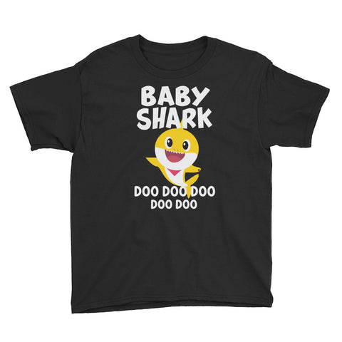 Image of Baby Shark Doo Doo Doo Youth Short Sleeve T-Shirt, Funny Matching Family Shark For Kids, Mother's Day Gift For Kids
