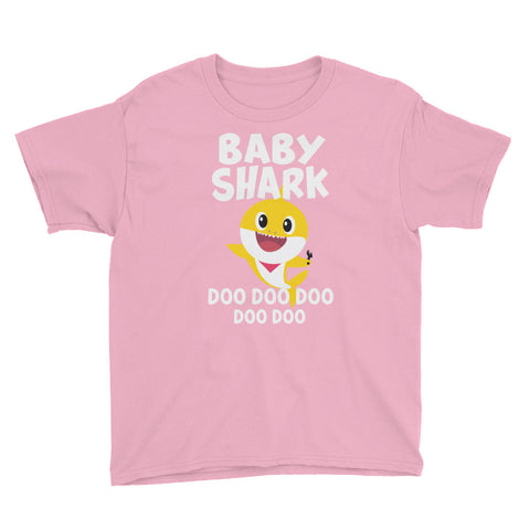 Image of Baby Shark Doo Doo Doo Youth Short Sleeve T-Shirt, Funny Matching Family Shark For Kids, Mother's Day Gift For Kids