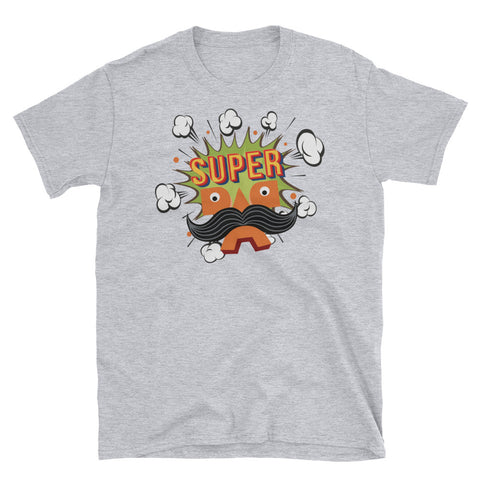 Image of Super Dad Short-Sleeve Unisex T-Shirt, Funny Dad Shirt, New Dad, Super Bearded Dad