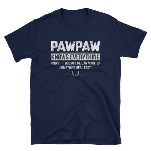 Image of Pawpaw Knows Everything Short-Sleeve Unisex T-Shirt