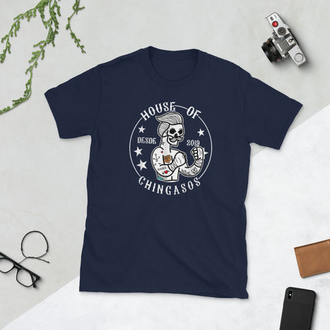 Image of House Of Desde Chingasos 2019 Funny Boxing Tattoo Short-Sleeve Unisex T-Shirt