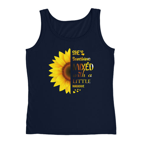 Image of She's Sunshine Mixed With A Little Hurricane Ladies' Tank