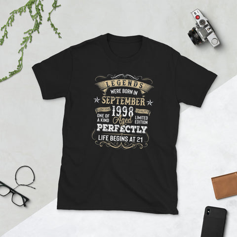 Image of Legend Since September 1981 38th Birthday Gift Short-Sleeve Unisex T-Shirt