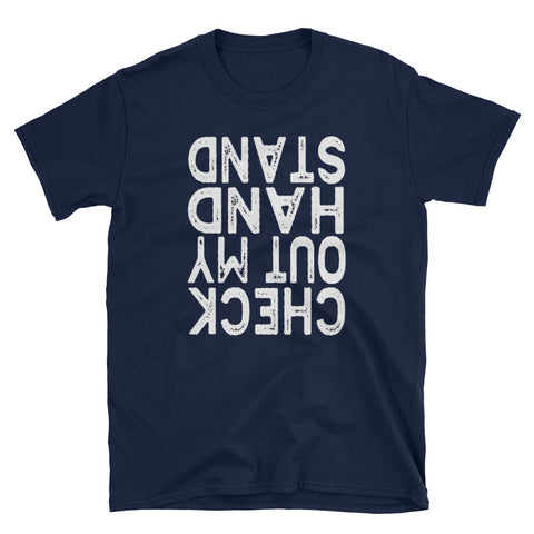 Image of Check Out My Handstand - Cool Sport Short-Sleeve Unisex T-Shirt