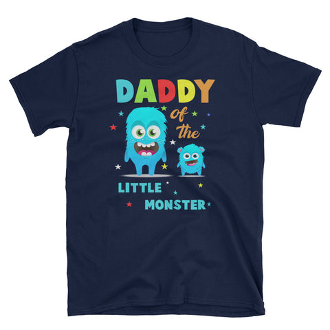 Image of Daddy Of The Little Monster Short-Sleeve Unisex T-Shirt, Funny T-shirt For Daddy in Father's Day