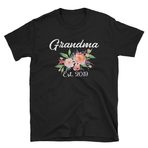 Image of Personalized Grandma Est 2019 Short-Sleeve Unisex T-Shirt, Shirt For New Grandma