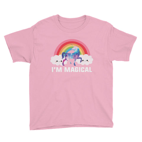 Image of I'm Magical Unicorn Youth Short Sleeve T-Shirt, Funny Unicorn Shirt For Kids
