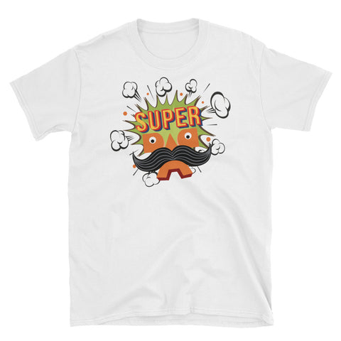 Image of Super Dad Short-Sleeve Unisex T-Shirt, Funny Dad Shirt, New Dad, Super Bearded Dad