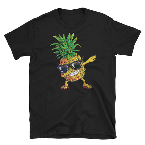 Image of Dabbing Pineapple Sunglasses Aloha Beaches Hawaii Short-Sleeve Unisex T-Shirt