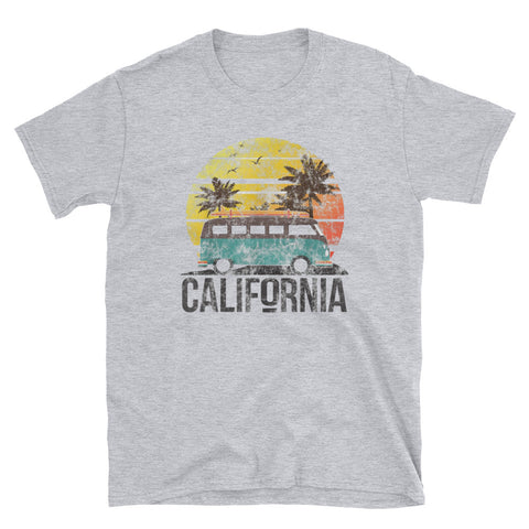 Image of Retro California Beach Short-Sleeve Unisex T-Shirt