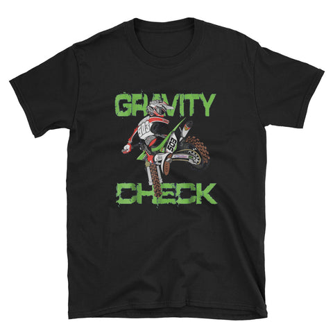 Image of Dirt Bike Rider (Neon Green) Motocross Short-Sleeve Unisex T-Shirt