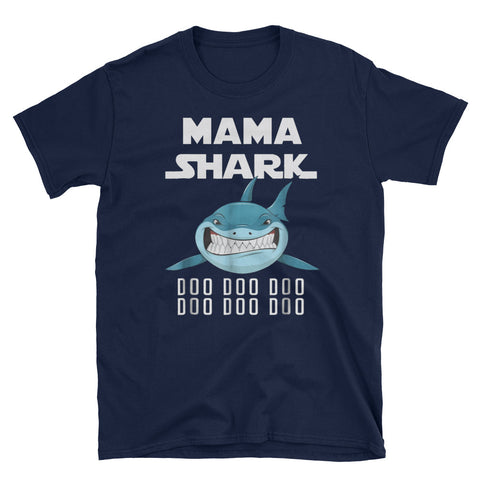 Image of Personalized Mama Shark Doo Doo Doo Short-Sleeve Unisex T-Shirt, Matching Baby Shark For Family Shark