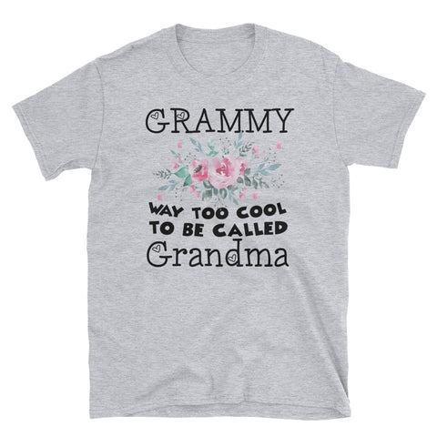 Image of Personalized Grammy Way Too Cool To Be Called Grandma Unisex Softstyle T-Shirt, Mother's Day Gift For Grandma