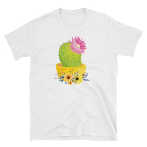 Image of Cactus Flower Short-Sleeve Unisex T-Shirt / Desert Tee / Cute Cactus Shirt / Succulents Plants / Funny Graphic Tee