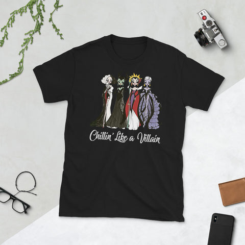 Image of Chillin' Like A Villain Halloween 2 Short-Sleeve Unisex T-Shirt