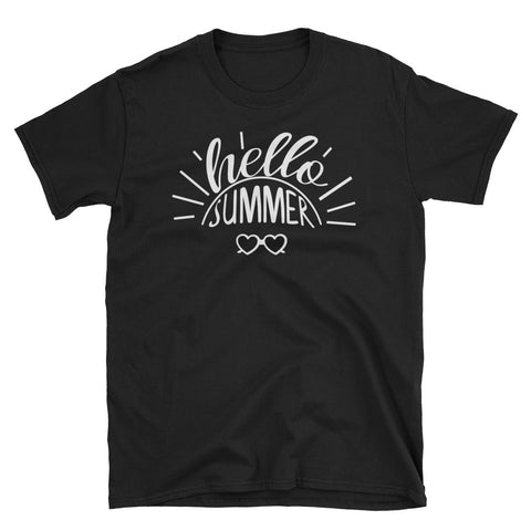Image of Hello Summer Short-Sleeve Unisex T-Shirt, Vacation Shirt