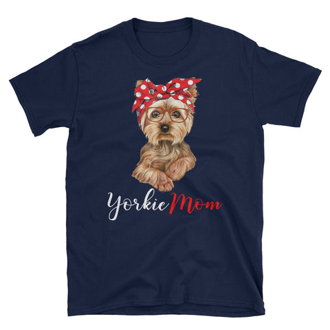 Image of Personalized Yorkie Mom Short-Sleeve Unisex T-Shirt, Yorkie Lover Shirt For Dog Mom