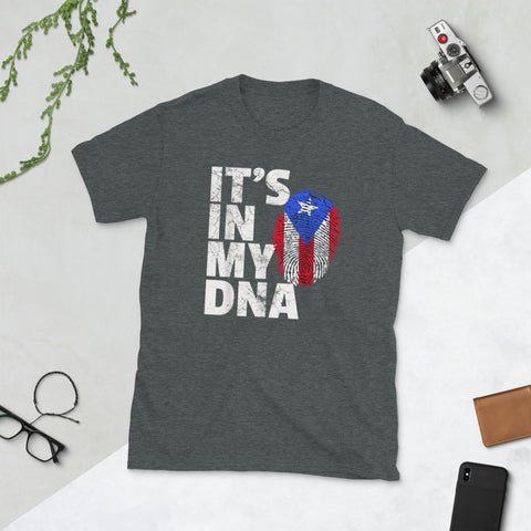 Image of It's In My DNA Puerto Rico Rican Short-Sleeve Unisex T-Shirt