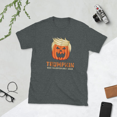 Image of Halloween Trumpkin Funny Short-Sleeve Unisex T-Shirt