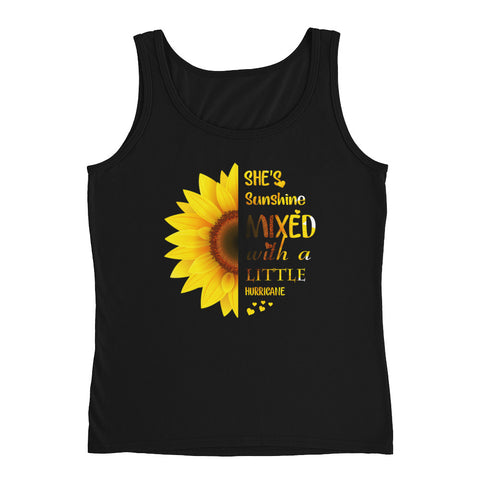 Image of She's Sunshine Mixed With A Little Hurricane Ladies' Tank