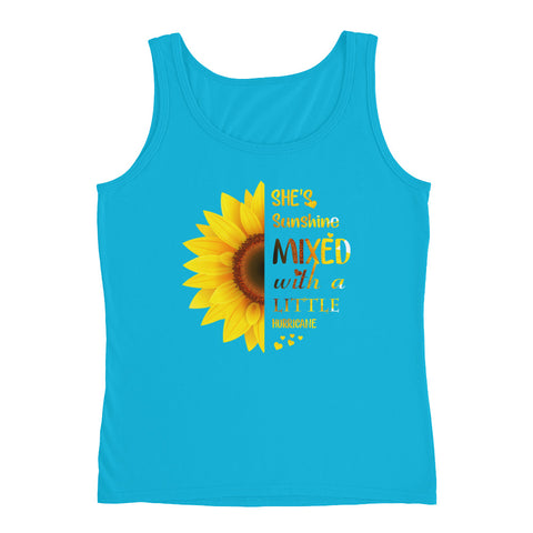 Image of She's Sunshine Mixed With A Little Hurricane Ladies' Tank