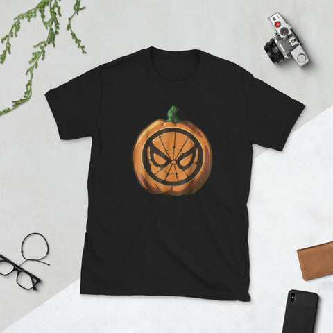 Image of Halloween Pumpkin Graphic Short-Sleeve Unisex T-Shirt