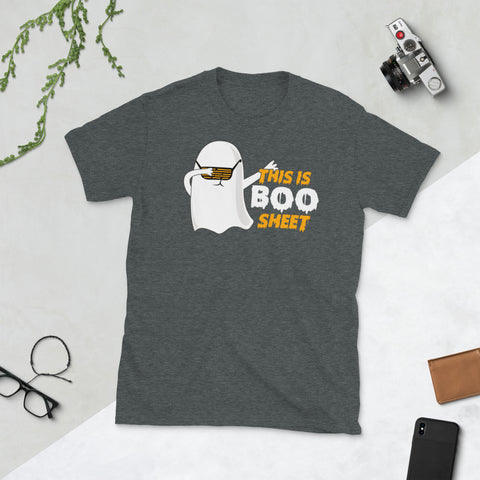 Image of This is Boo Sheet Halloween Ghost Dabbing Short-Sleeve Unisex T-Shirt